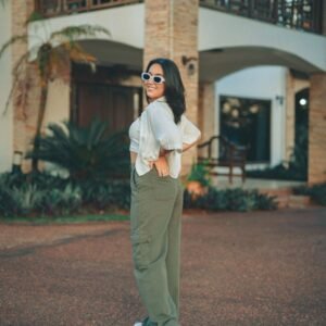 Quần kaki nữ ống suông Mella